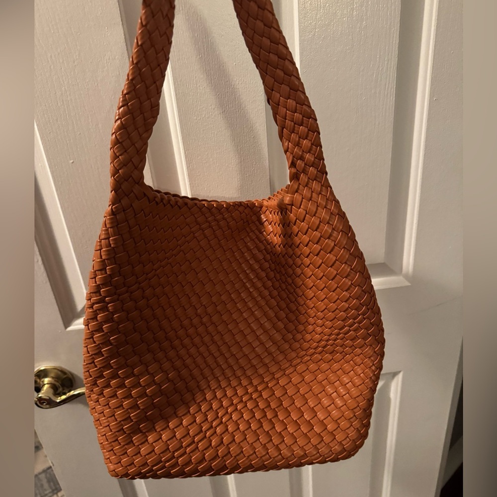 Tan Woven Tote